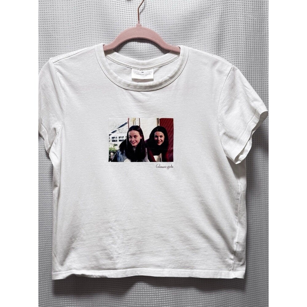 Gilmore Girls Graphic T-Shirt Women’s Medium White Rory Lorelai TV Show Tee